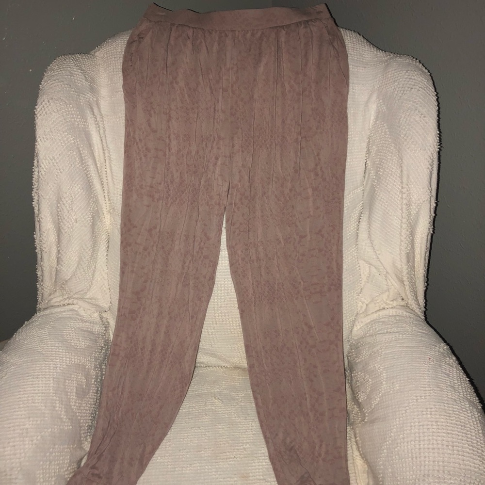 Velour jogger pants